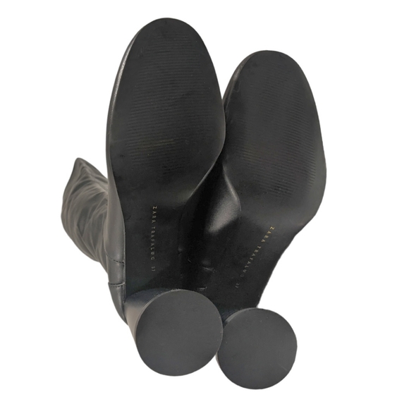 Zara Over The Knee Black Boots, 6.5 (37) - Picture 7 of 7